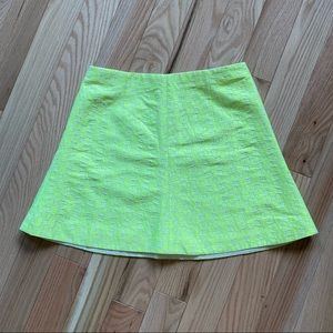 J. Crew Factory Bright Patterned A-Line Skirt